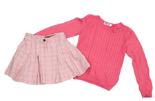 H&M 2tlg Falten- Rock Karorock