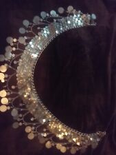  Bauchtanzgürtel   ☆ Boho ☆ silberfarbenes Metall    ca. 107 cm