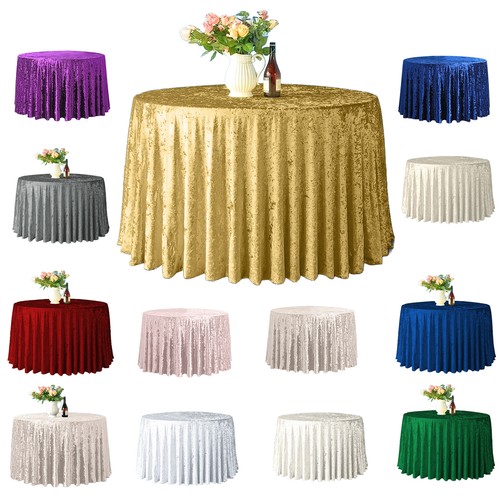 Runde samt tischdecke velours - runde,