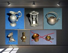 Miniaturen Nr.2 - Setzkasten Figuren - Metall Mini - Messing - Zinn - Figuren...