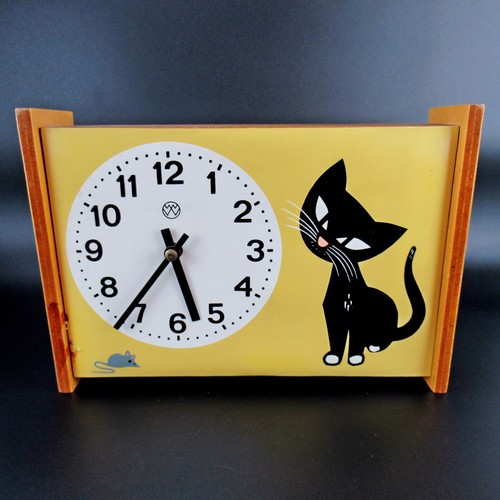 Vintage holz wanduhr kinderuhr - vintage,