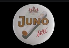 Juno Zigaretten - orig. Emailschild - 50iger Jahre - DM. ca 40 cm - ansehen