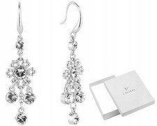 Silber Ohrringe lang Swarovski