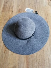 H&M Damen Schlapphut Hut Grau