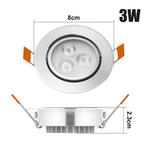 10x led einbaustrahler 5w - einbaustrahler, 3w-5w