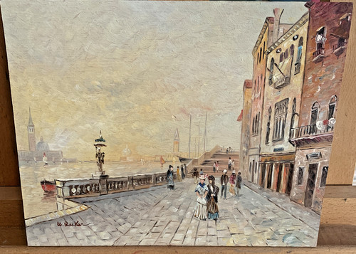 Venedig gemälde die riva - die, dei