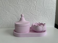 Deko Set Handarbeit, Tablett 