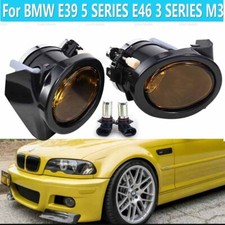 2x links+rechts Klarglas Nebelscheinwerfer Gelb für BMW E39 M5 E46 63177894017