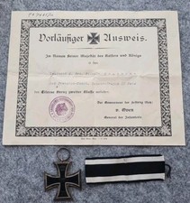 EK II mit MG-Besitzzeugnis