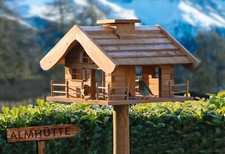 XXL Vogelfutterhaus Blockhaus