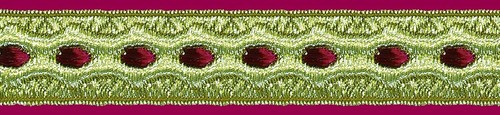 Bandtresse brokatborte - -,