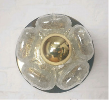 Doria Lampe, Eisglas, vintage, Bauhaus, Sputnik-Design, 1960er, 1970er Jahre.
