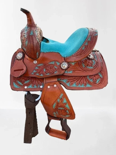 Türkis western pferd - pferd, lauf