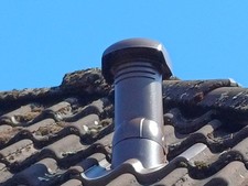 Entlüfterkamon Braas Braun doppel S