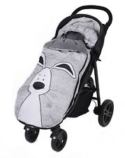 Winterfußsack (105cm) Fußsack für Kinderwagen Buggy, Universal, FLEECE & BAMBUS 
