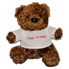 Heunec Teddy Stofftier Happy Birthday  Bär Plüsch Figur Geschenk Geburtstag