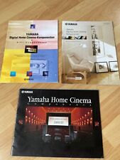 3x Yamaha Home Cinema Komponenten Prospekt Katalog HIFI 1999 2000 2002  Kult!