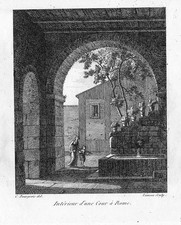 1804 - Roma Rome Rom incisione