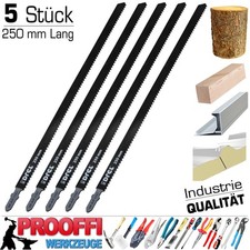 5 x Stichsägeblatt Stichsäge 250mm Extra Lang T-Schaft Bosch Aufnahme Holz PVC