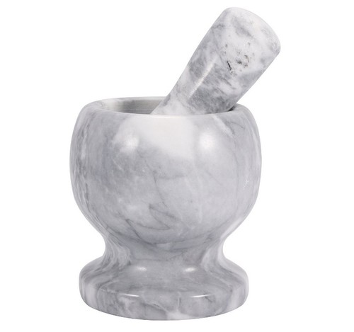 Marmor mörser mit stößel - mit,