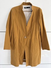 Zara Blazer Mantel Senfgelb M