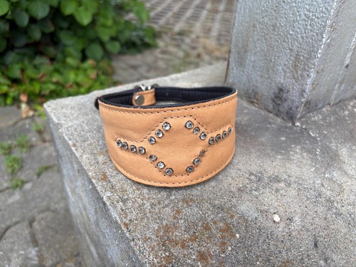 Hundehalsband 45cm leder - 45cm,