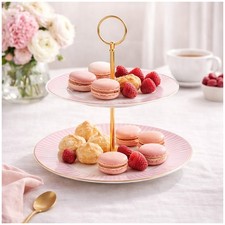 Etagere 2 stöckig Keramik