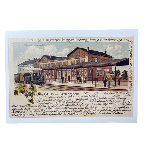 Postkarte reprint eisenbahn - postkarte,