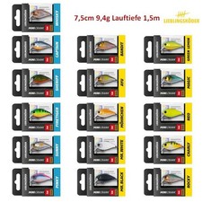 LK Mini Crank 035 F1 Wobbler Raubfischköder Weitwurf Hecht Barsch Zander