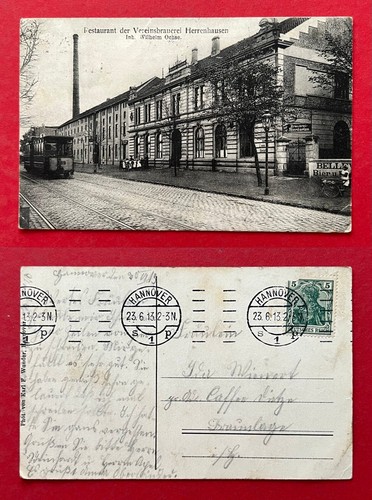 Hannover herrenhausen 1913 - ak,