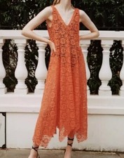 Zara langes Kleid Lochspitze