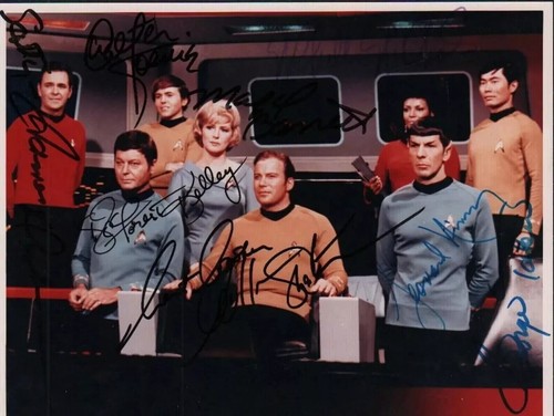 Star trek cast - star, autogramm