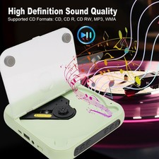 Portable CD Player BT MP3 Stereo Sound Desktop CD Music Player With Headphone