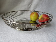 Alessi Kult Brotkorb oder Obstschale Edelstahl Design  Inox 18/10 oval gebraucht