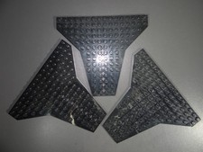 Lego 3x Flügel schwarz 6219 Space Classic Space Shuttle Legoland System kg