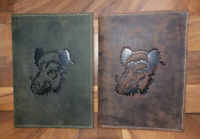 GreenBurry Jagdschein oder Ausweis Mappe Wildschwein Motiv 328B aus Leder - Neu