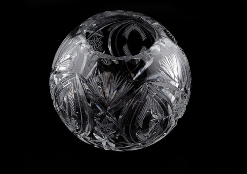 Glas kugel geschliffen - glas, vase