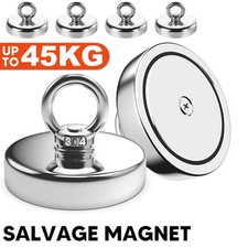 4x Neodym Magnetfischen Bergemagnet Set Angelmagnet Stark Magnet Angeln 45KG