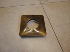 Abdeck Blende Rosette Wasserzähler 140x140 Farbe Bronziert Kunststoff, gebraucht