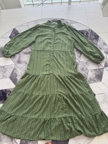 Grünes kleid zara maxikleid - zara,