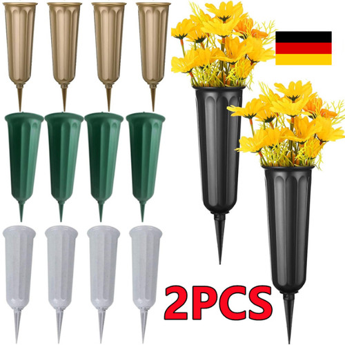 Grabvase kunststoff - 2x, |