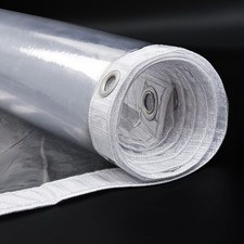 Wasserdichte PVC Transparente Plane mit Ösen Schutzplane LKW Folie Klare Garten