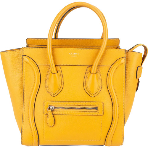 Céline yellow leather - céline, luggage