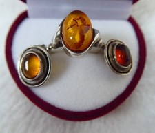 Schöner Bernstein Schmuck Set