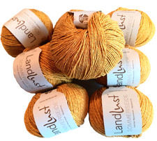 Lana Grossa, Landlust, SOMMERSEIDE, 8 x 50 g = 400 g, Seide + BW, Fb. 018, gelb