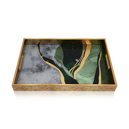 Ivoq luxus marmoroptik tablett - marmoroptik,