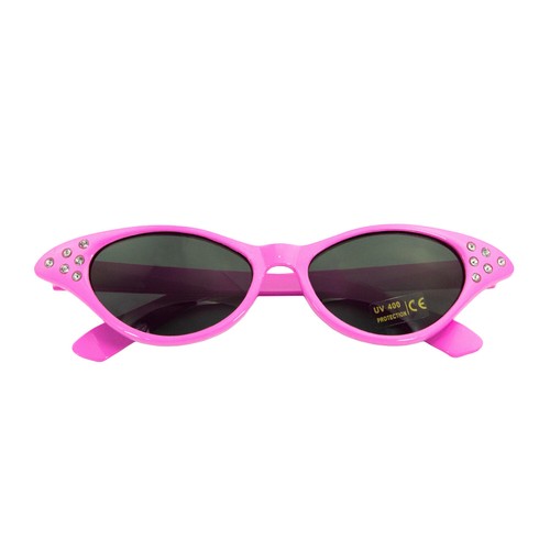 Sonnenbrille rosa 50er 60er - sonnenbrille,