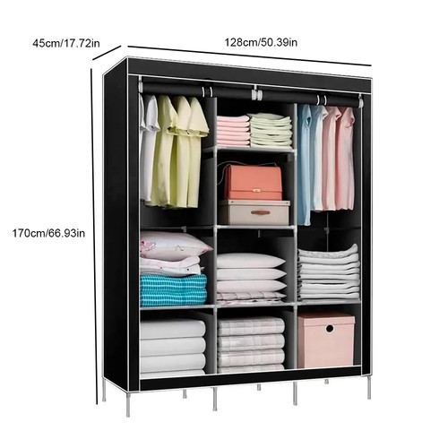 Kleiderschrank stoffschrank - kleiderschrank,
