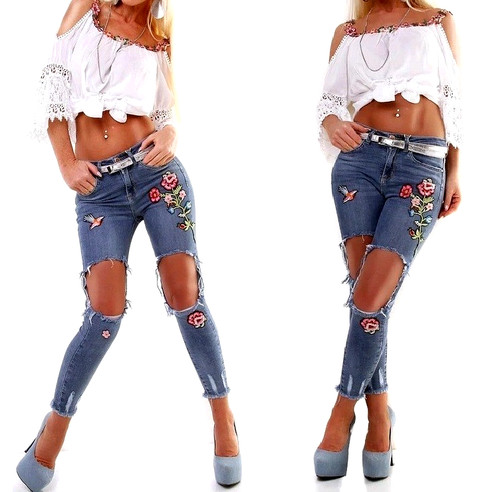 Neu sommer jeans blumenjeans - sommer,
