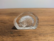 Mats Jonasson Maleras Signiert Igelfigur Kristallglas